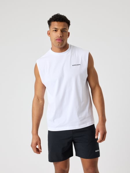 Björn Borg Borg Gym Sleeveless T-shirt Hvid, S