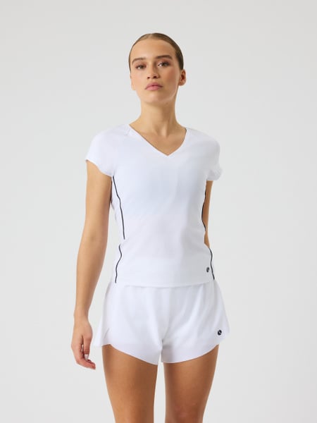 Björn Borg Ace V-neck T-shirt Hvid, L