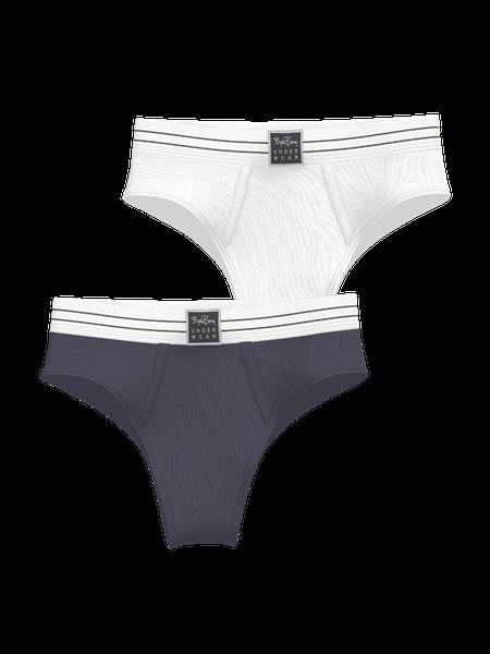 Björn Borg Original Highwaist Briefs 2-pack Grå, L