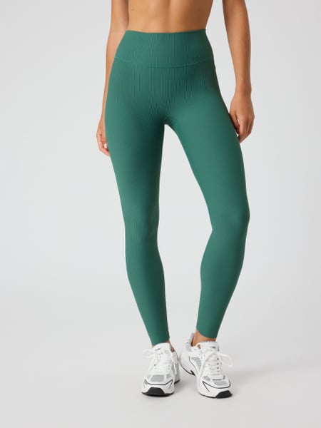 Björn Borg Studio Ribbed Tights Grøn, XS