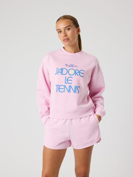 Björn Borg Borg Boyfriend Sweatshirt Pink, XL