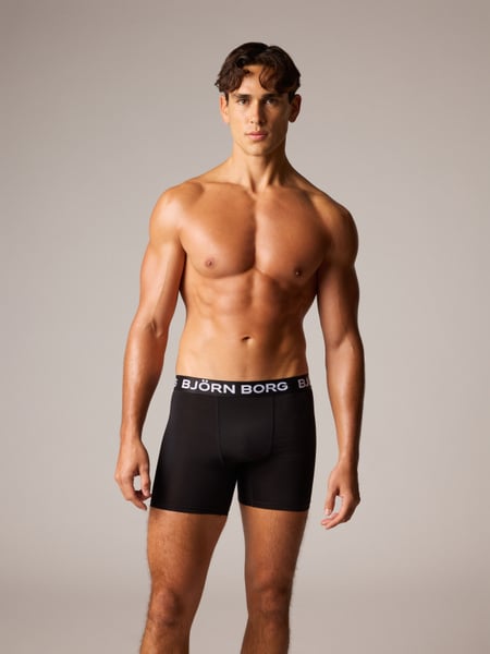 Björn Borg Sports Microfiber Boxers 2-pack Sort, XS