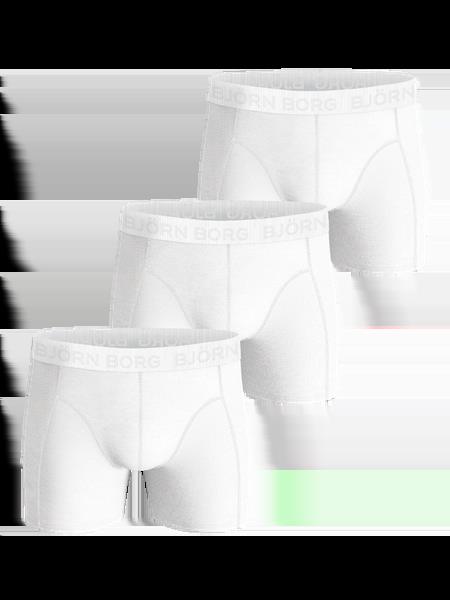 Björn Borg Cotton Stretch Boxers 3-pack Hvid, M