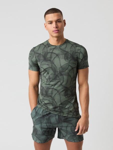 Björn Borg Ace Printed T-shirt Grøn, XXL