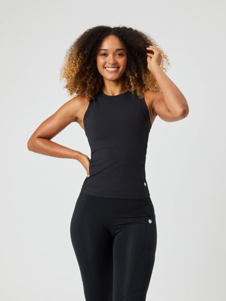Björn Borg Ace Pocket Ribbed Tank Top Sort, L