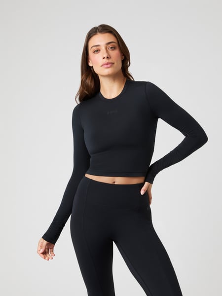 Björn Borg Studio Soft Cropped Longsleeve Sort, XL