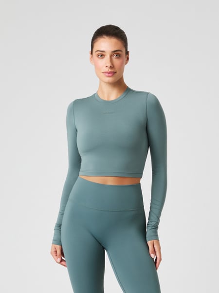 Björn Borg Studio Soft Cropped Longsleeve Grøn, XL