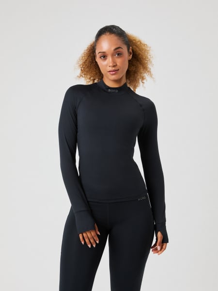 Björn Borg Borg Performance Brushed Mockneck Sort, L