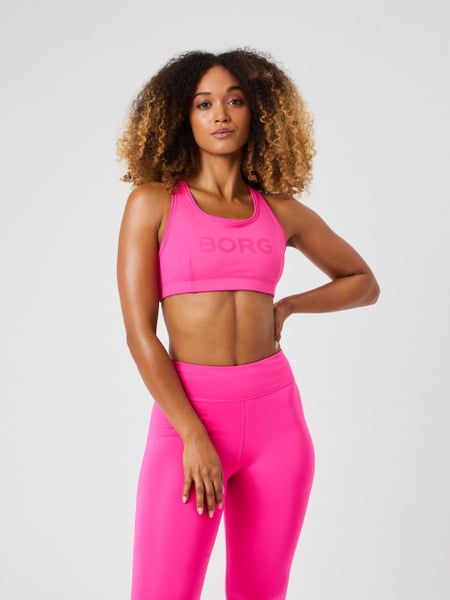 Björn Borg Borg Mid Support Sports Bra Pink, L