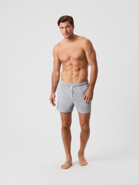 Björn Borg Borg Seersucker Swim Shorts Grå, L