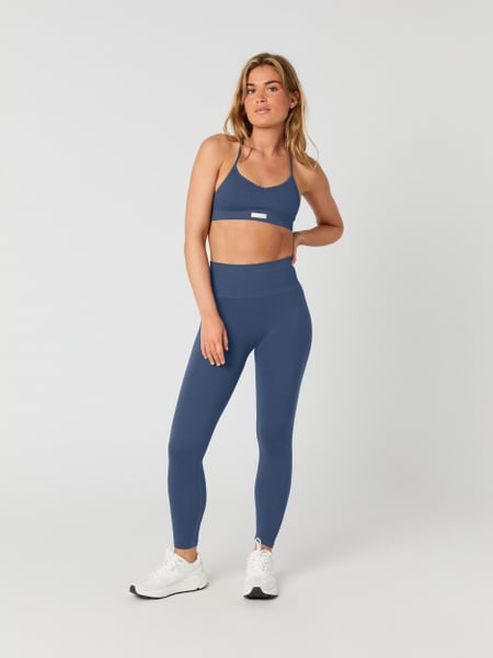 Björn Borg Studio Seamless Ribbed Tights Blå, M