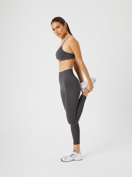 Björn Borg Studio Seamless Ribbed Tights Grå, L