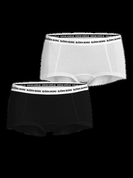 Björn Borg Core Logo Minishorts 2-pack Sort, XS