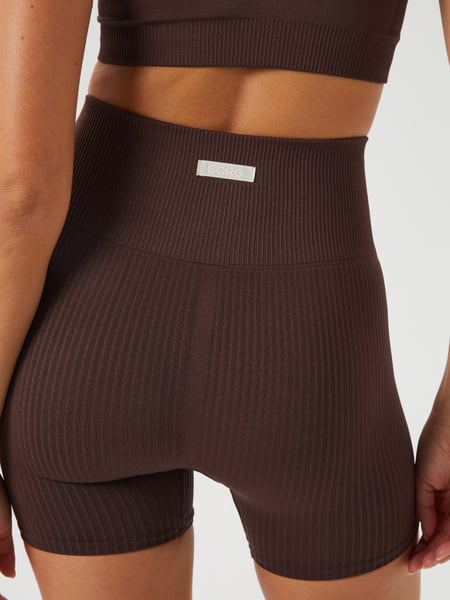 Björn Borg Studio Seamless Rib Shorts Brun, M