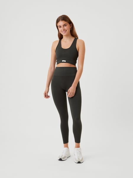 Björn Borg Studio Seamless Rib Tights Grøn, XS