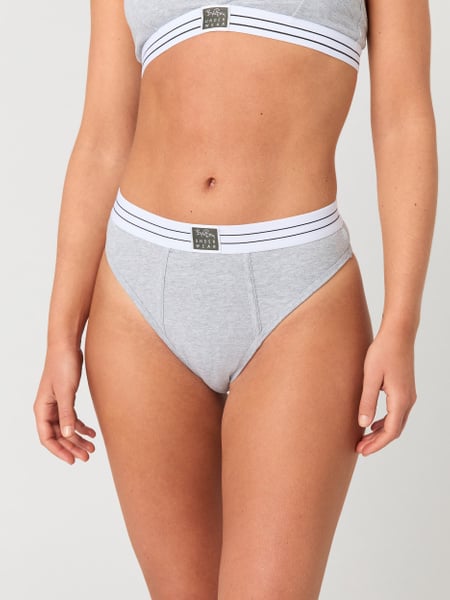 Björn Borg Core Original High Waist Brief 2-pack Grå, M