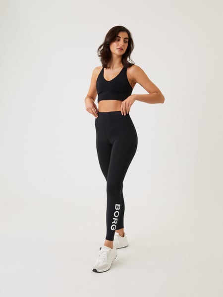 Björn Borg Borg Logo Tights Sort, XXL