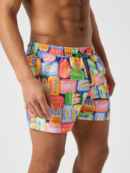 Björn Borg Borg Print Swim Shorts Blå, L