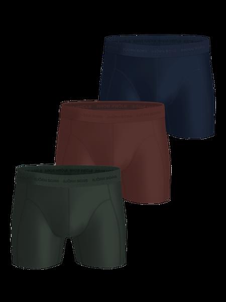 Björn Borg Microfiber Boxers 3-pack Brun, M