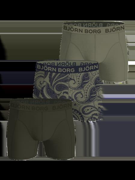 Björn Borg Bamboo Cotton Blend Boxers 3-pack Grøn, XS