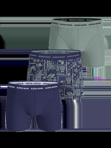 Björn Borg Cotton Stretch Boxers 3-pack Grå, M