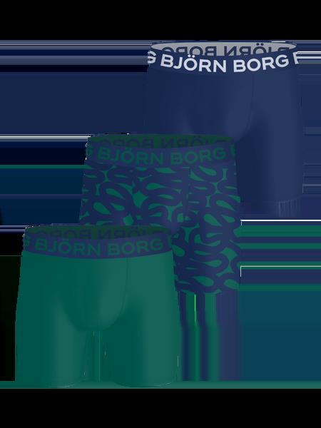 Björn Borg Sports Microfiber Boxers 3-pack Grøn, M