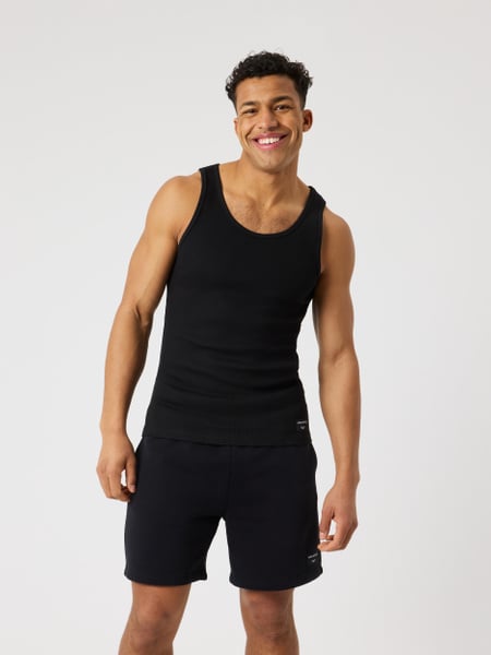 Björn Borg Centre Ribbed Tank Sort, XXL