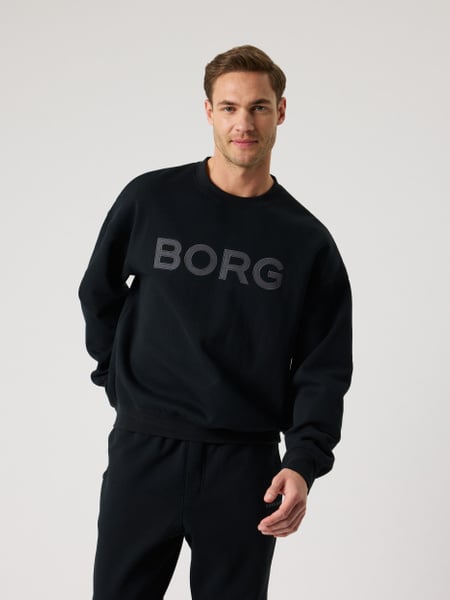 Björn Borg Borg Oversized Logo Sweatshirt Sort, M