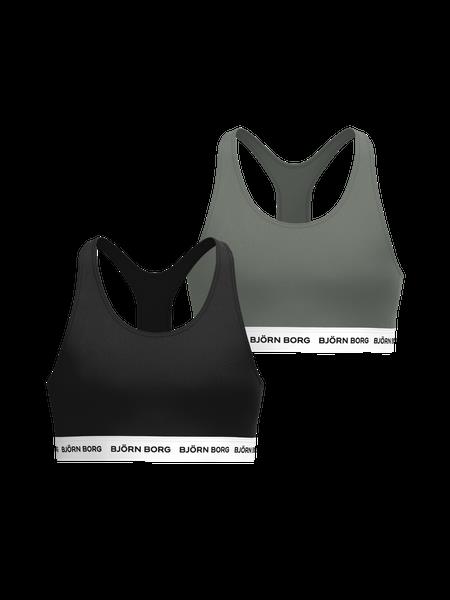 Björn Borg Cotton Stretch Logo Soft Top 2-pack Sort, 146-152