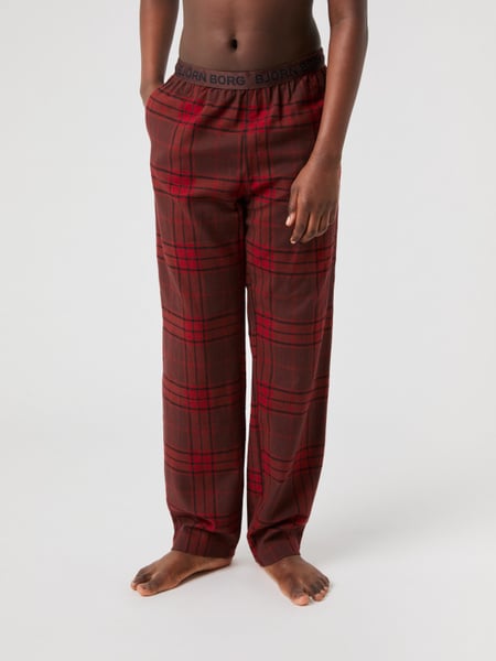Björn Borg Core Flannel Pyjama Pants Rød, 146-152