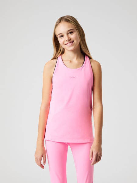 Björn Borg Borg Racerback Tank Top Pink, 146-152