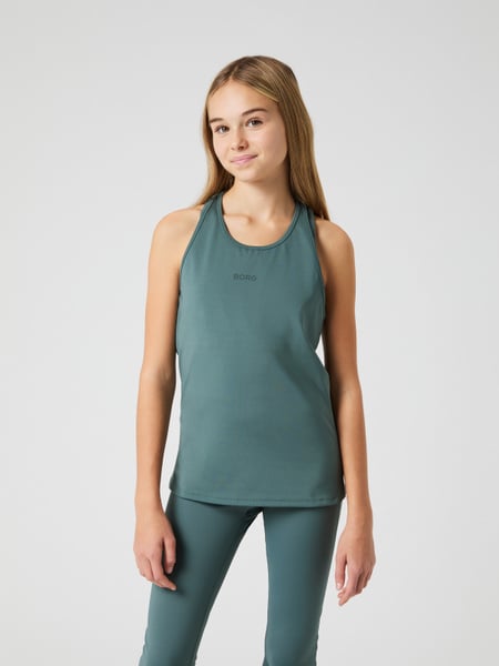 Björn Borg Borg Racerback Tank Top Grøn, 134-140