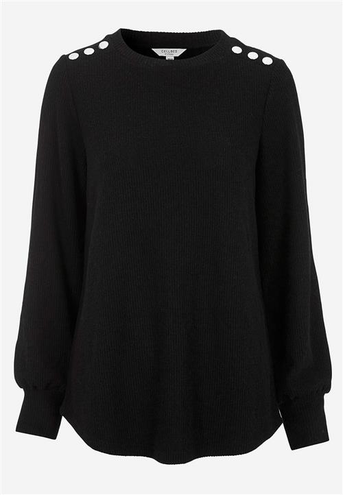 Cellbes of Sweden Blød jerseytrøje med knapper Beata