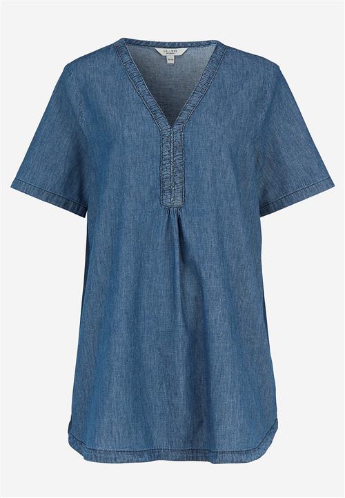 Cellbes of Sweden Denimtunika med dekorativ v-hals