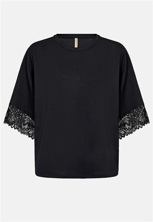 Soyaconcept Superblød jerseytop med blonde