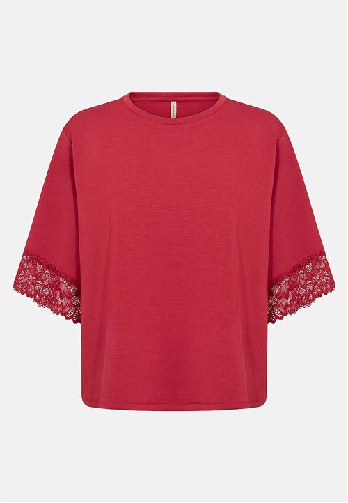 Soyaconcept Superblød jerseytop med blonde