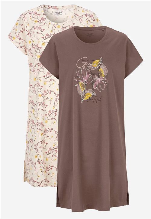 Cellbes of Sweden Kortærmet trikot-natkjole 2-pack