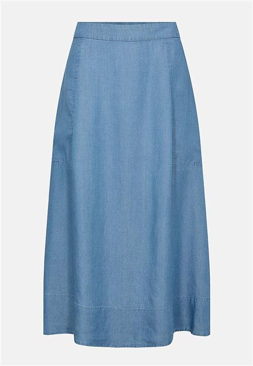 Soyaconcept Denimnederdel i lyocell med lommer