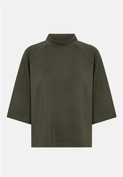 Soyaconcept Superblød jerseytop med lav rullekrave