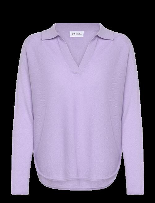 Davida Cashmere | Curved Open Collar | L