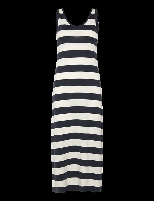 Gant | Striped Fluid Midi Jersey Dress | XL
