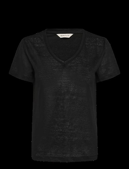 Gant | Reg Linen V-Neck Ss T-Shirt | L
