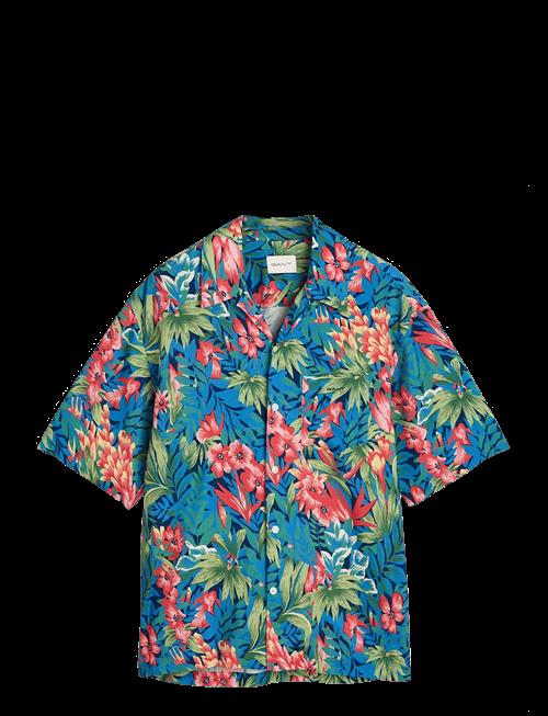 Gant | Rel Tropical Print Ss Shirt | L