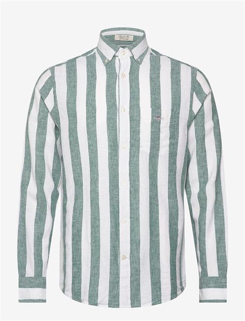 Gant | Reg Cotton Linen Bold Stripe Shirt | XXL