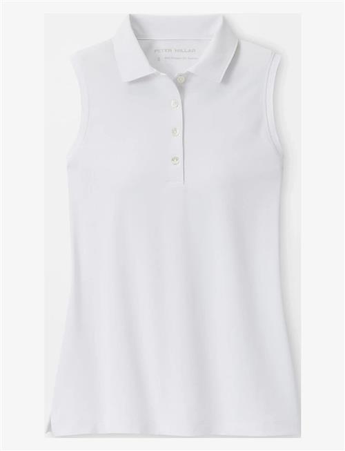 Peter Millar | Banded Sport Mesh Sleeveless Button Polo | M