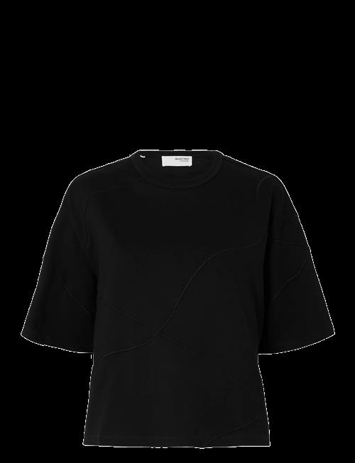 Selected | Slfpenny Ss Embroidered Tee | XS