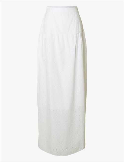 Selected | Slfhannah Mw Long Broderi Skirt D | 38
