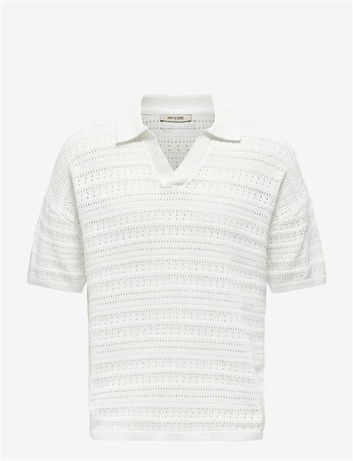 ONLY & SONS | Onsgrayson Ds 5 Chochet Polo Knit Noos | XXL