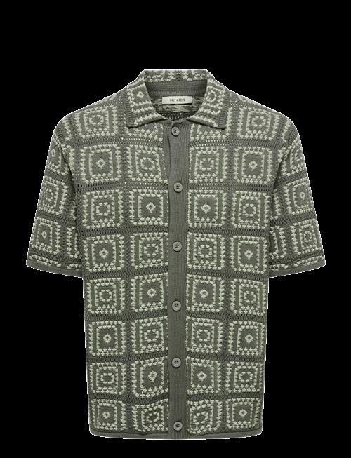 ONLY & SONS | Onsbart Rlx 5 Ss Shirt Knit Noos | XL