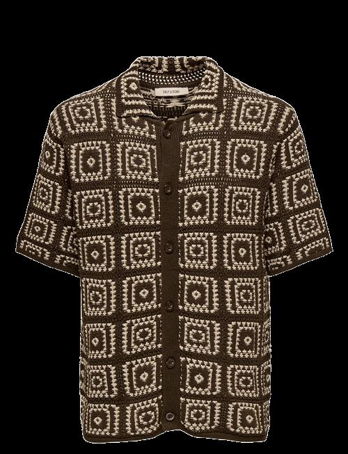 ONLY & SONS | Onsbart Rlx 5 Ss Shirt Knit Noos | XS